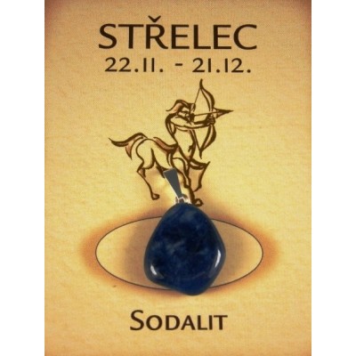 Střelec - sodalit valounek