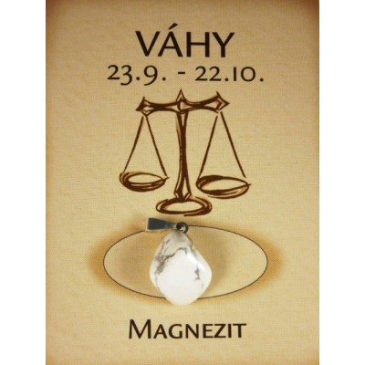váhy - magnezit valounek
