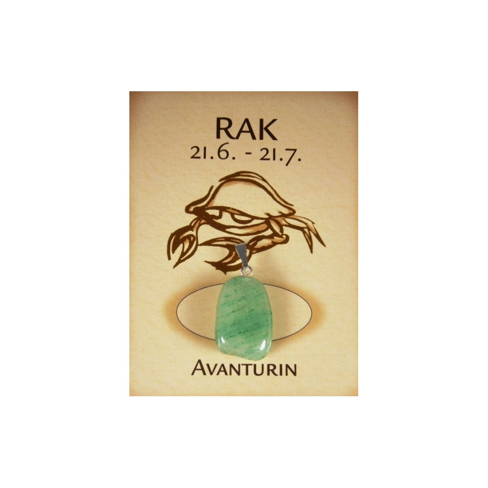 Rak - avanturín valounek